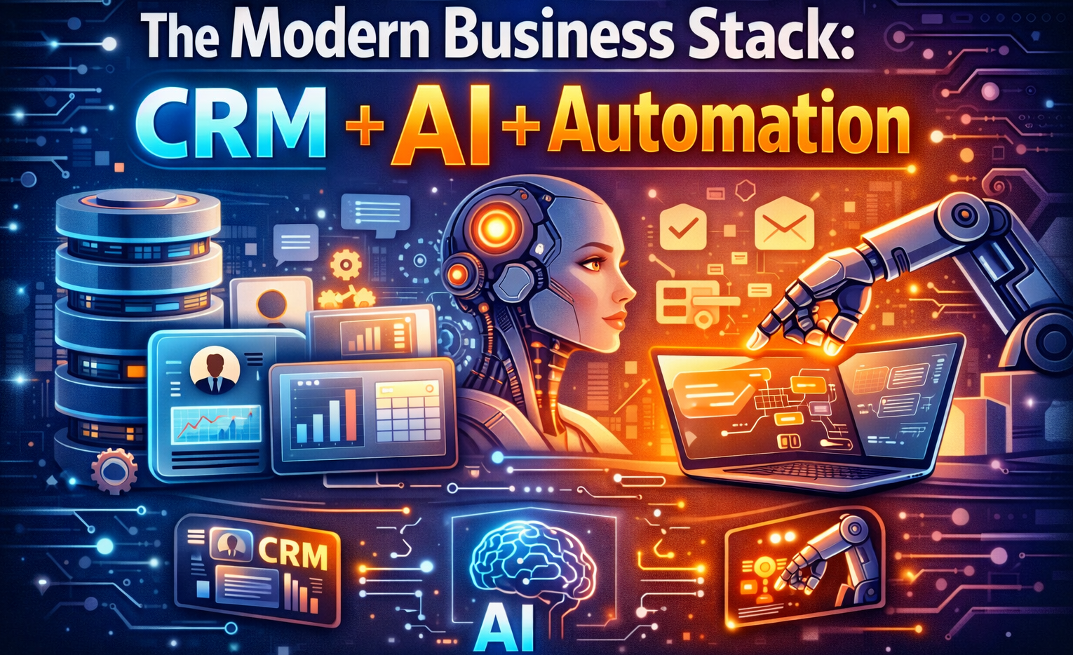 The Modern Business Stack: CRM + AI + Automation